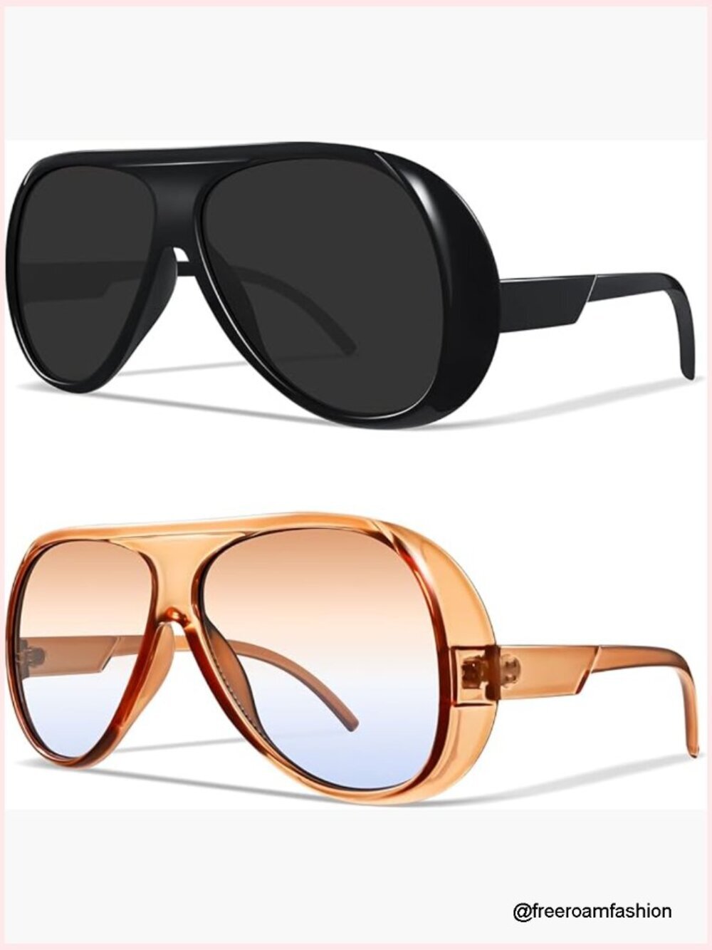 Retro Oversized Aviator Sunglasses UV400 Protection Polarized